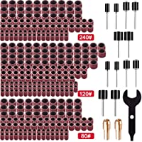 SIQUK 345 Piezas Tambores de Lijado Kit con 330 Piezas Tambores de Lijado- 12 Piezas Mandriles de Tambor- 2 Piezas…